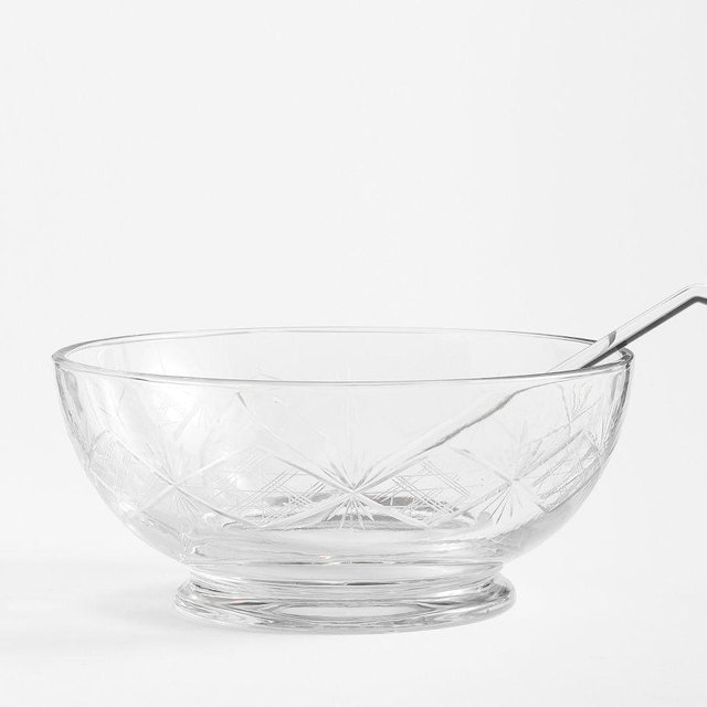 Antique Cut Glass Punch Bowl