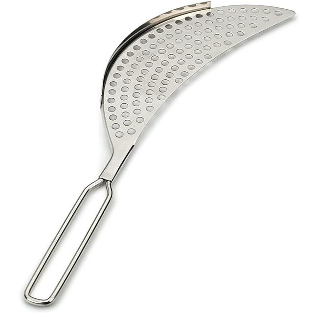 RSVP Endurance 18/8 Stainless Steel Crescent Pot Strainer, 7-1/2-inch