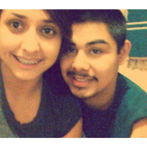 Our first photo together