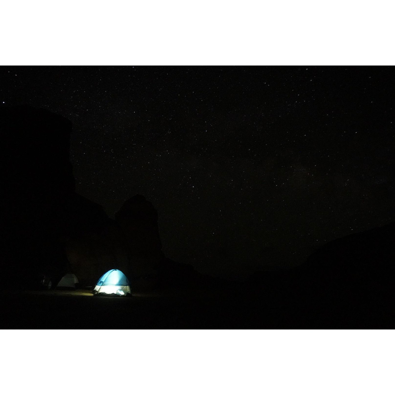 May 22, 2020 - Camping in the desert before our canyoneering trip (you might not be able to tell, but there was very little light pollution, so the stars in the sky were so beautiful)