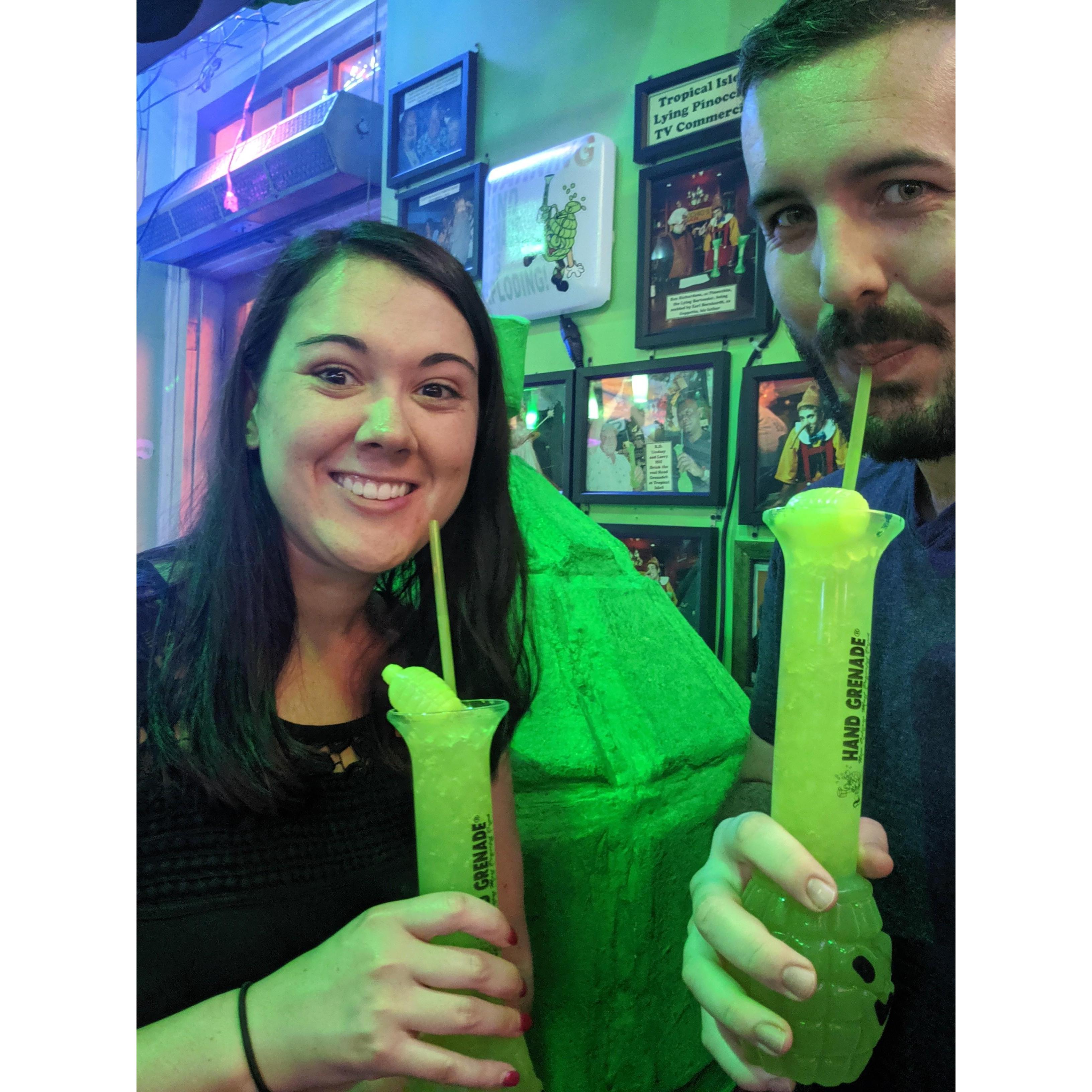 New Orleans Hand Grenades. Highly recommend.