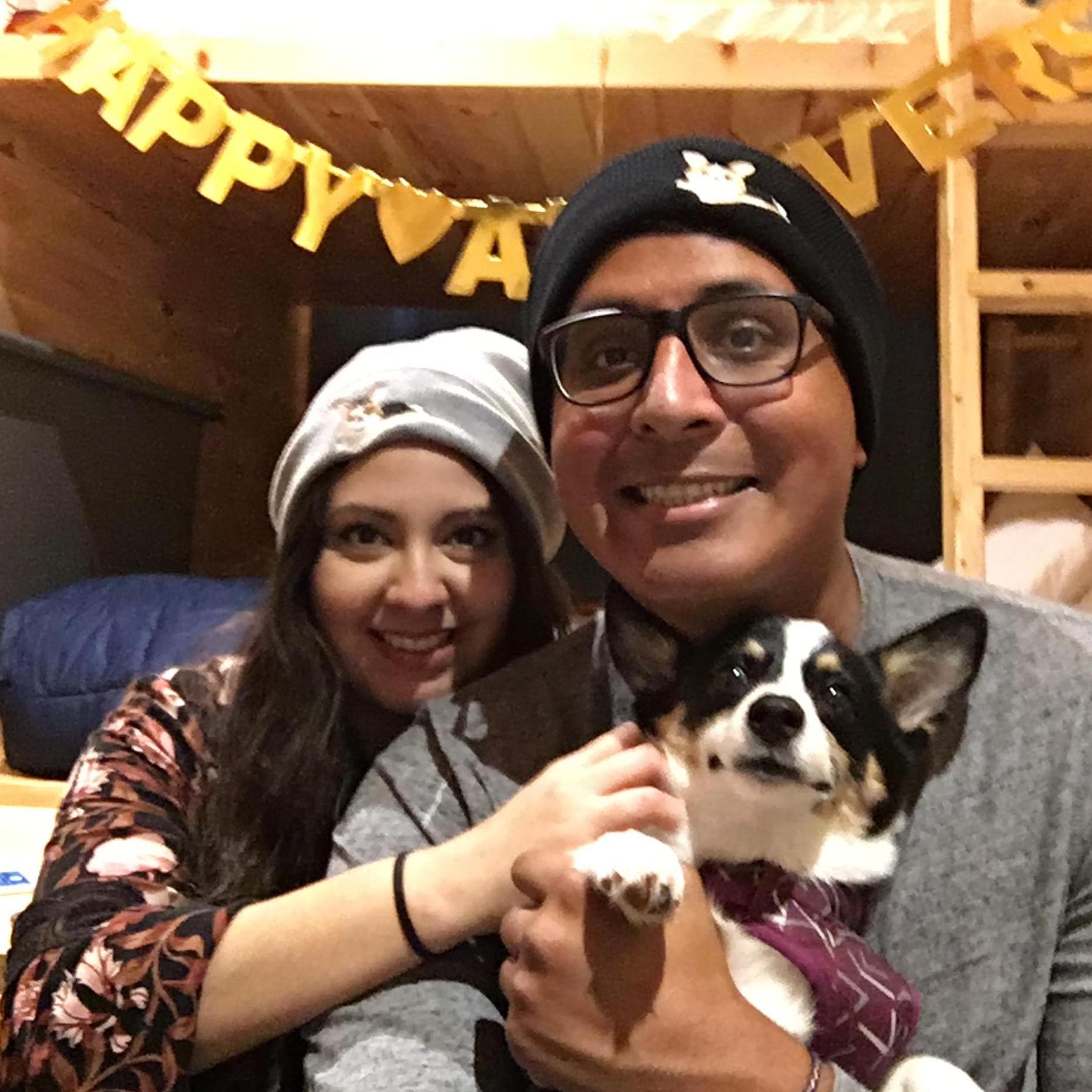 Anniversary celebration at the cabin