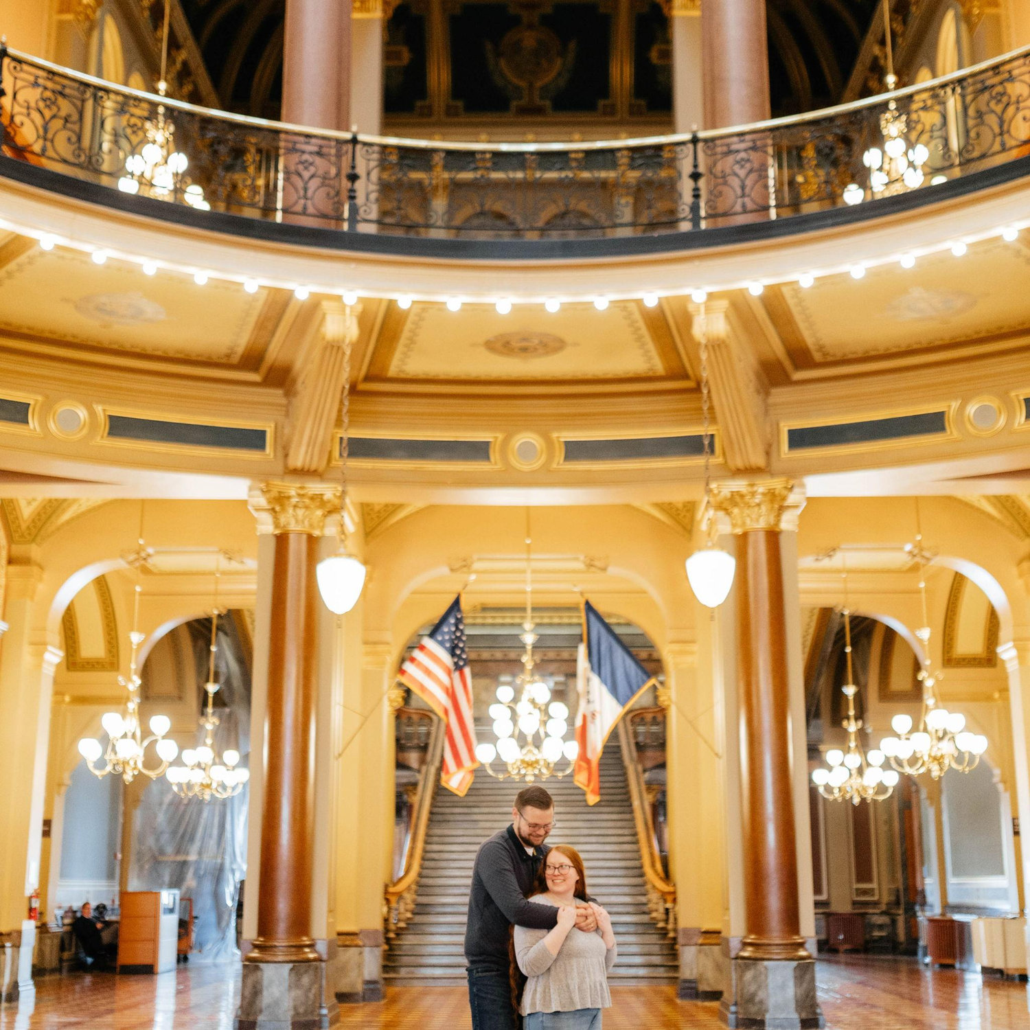 Our Engagement Photos at the Iowa State Capitol! -Courtesy of Peridot & Lace ❤️