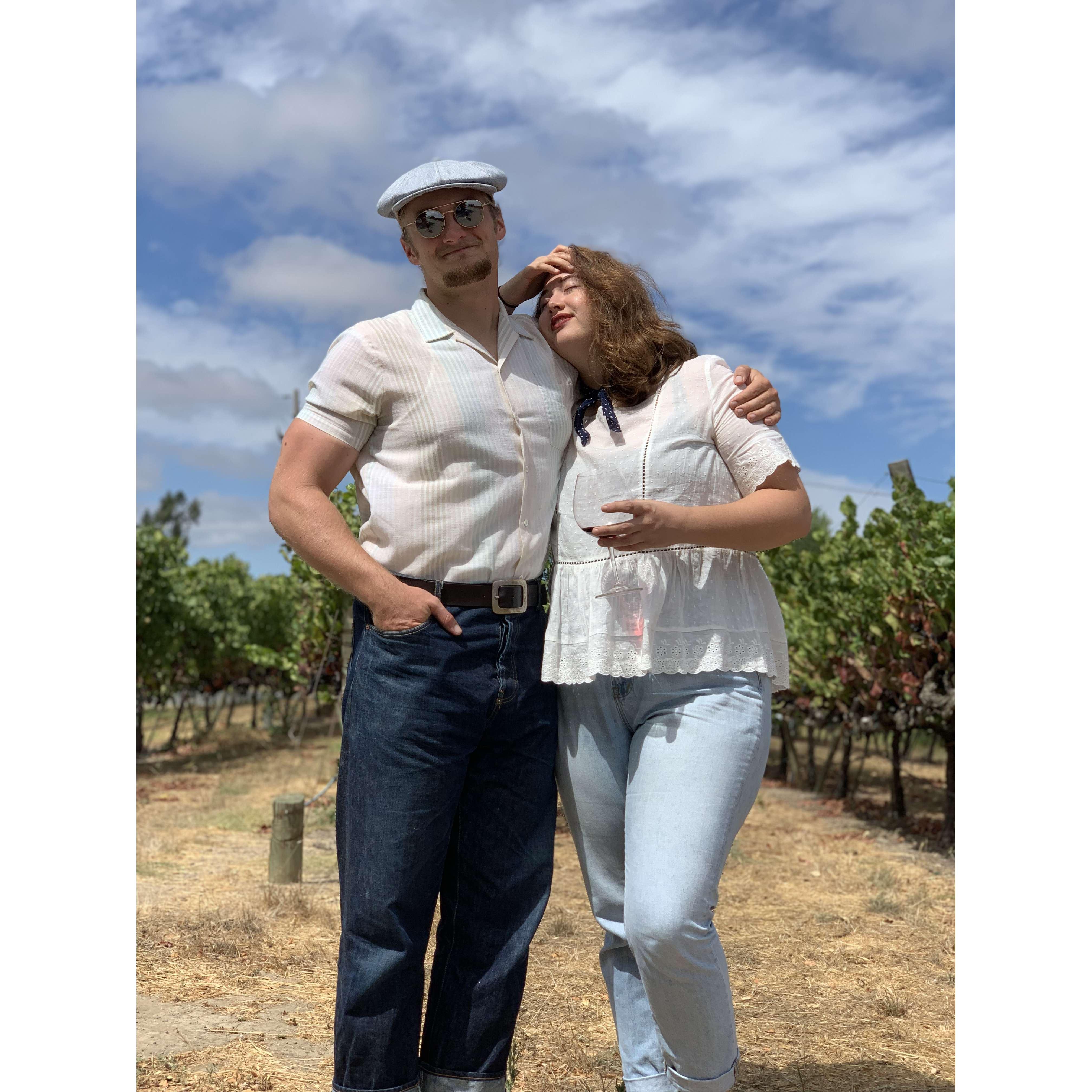 Wine tasting with the Velazquez's