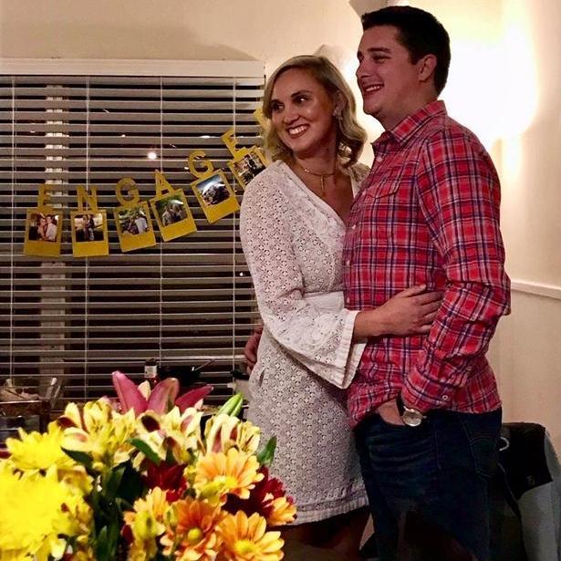 Being showered with love from our friends and family at our engagement party!