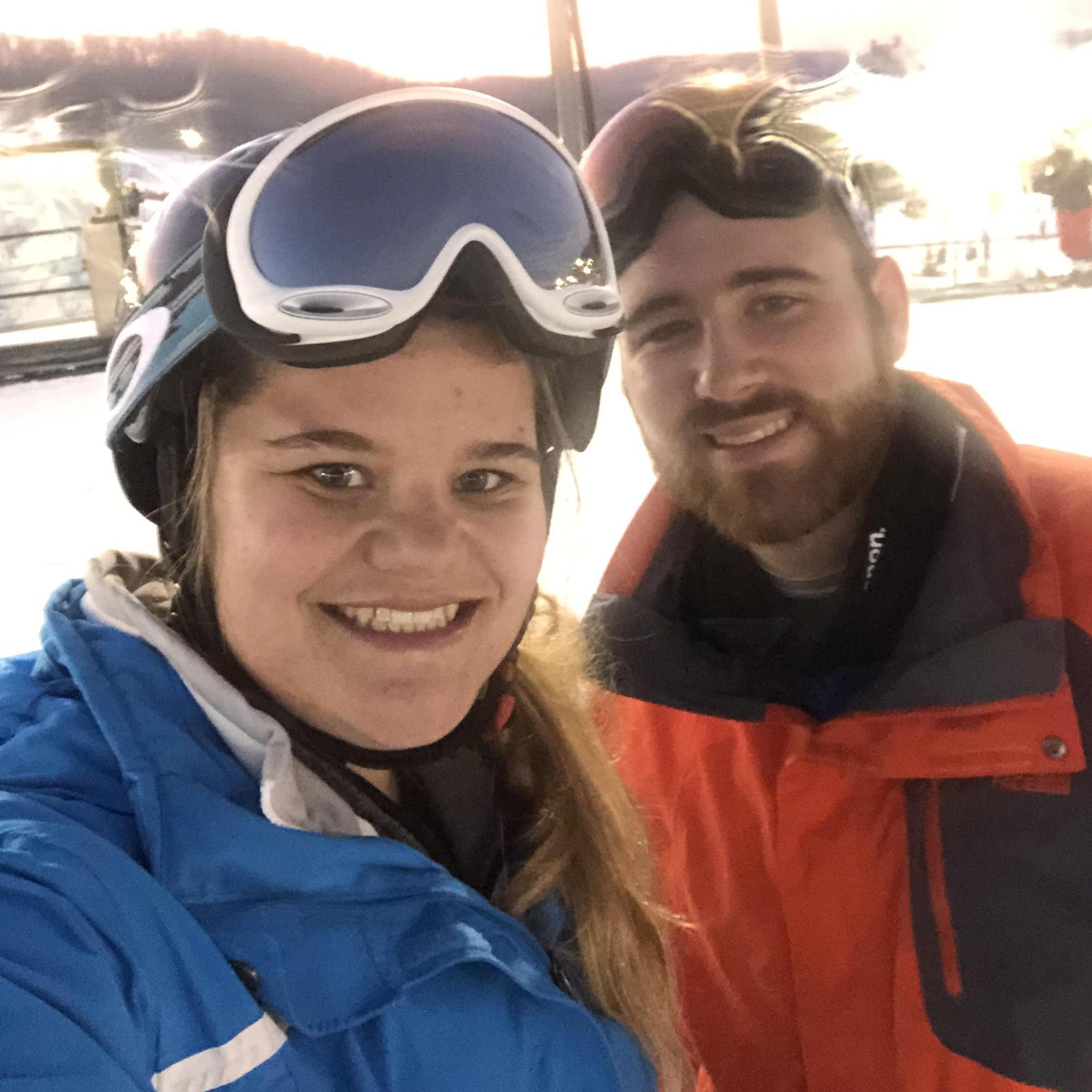 The night Kari tried snowboarding for the first time...and last time!