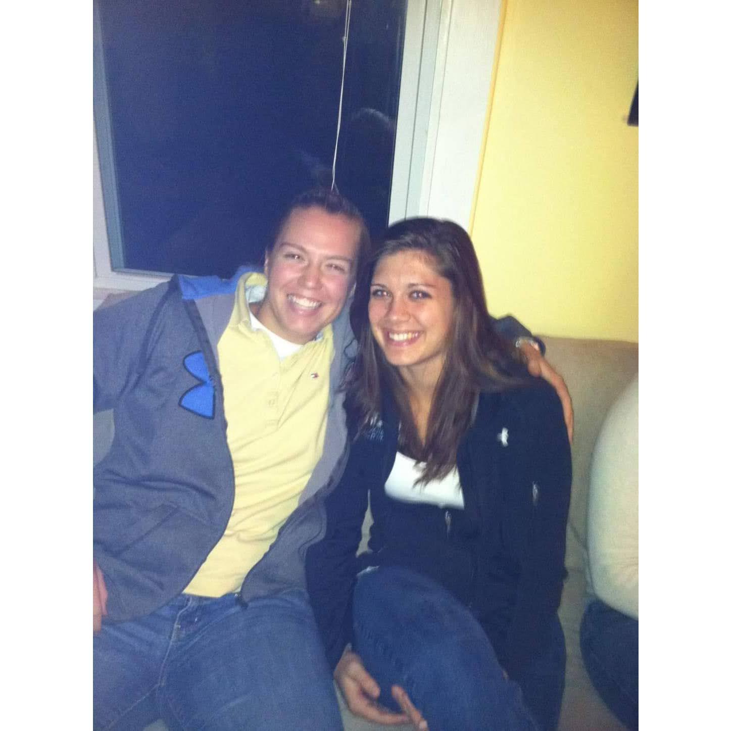 A favorite photo! This was taken at a party just after our first official date. 