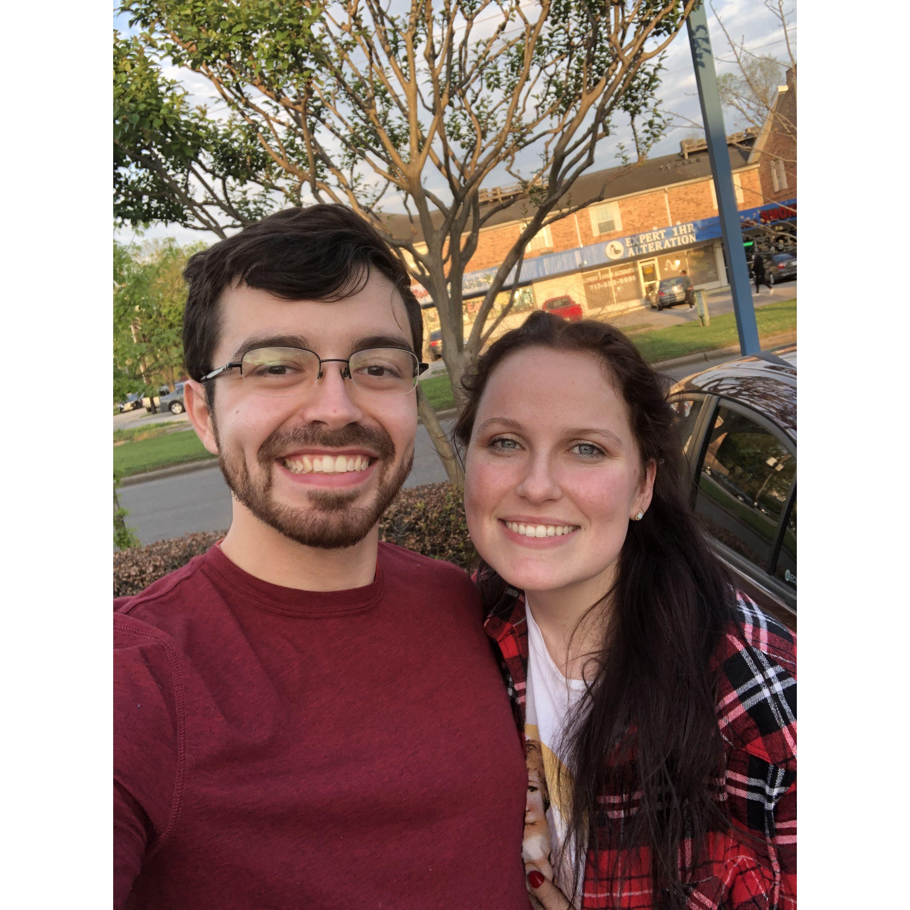 Our first date! 4/3/2021