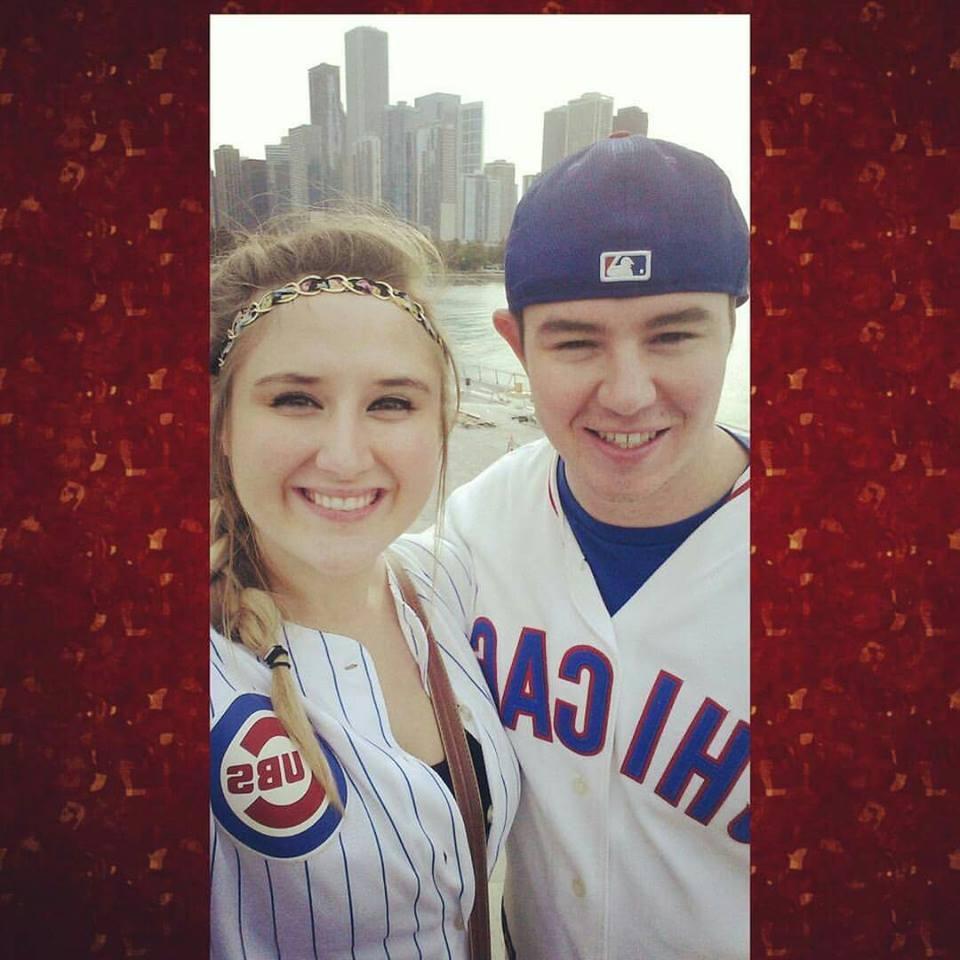 Before our first Cub's game together