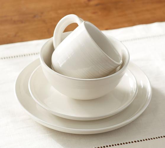 Joshua 16-Piece Dinnerware Set - Ivory White