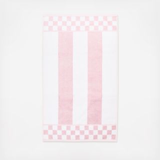 Rosy Stripe Cotton Hand Towel
