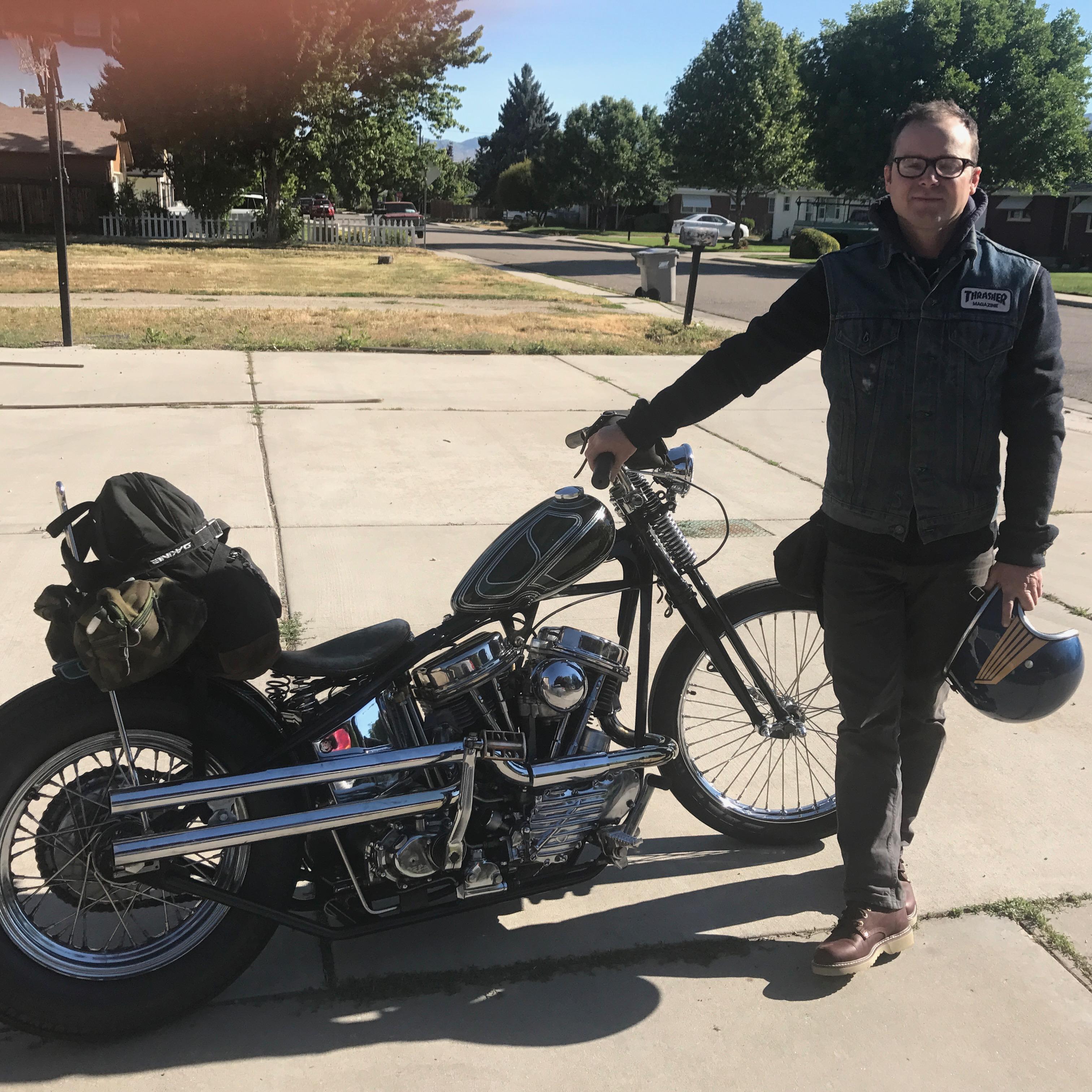 Matt getting ready for the 4th Annual Lolo Ride.