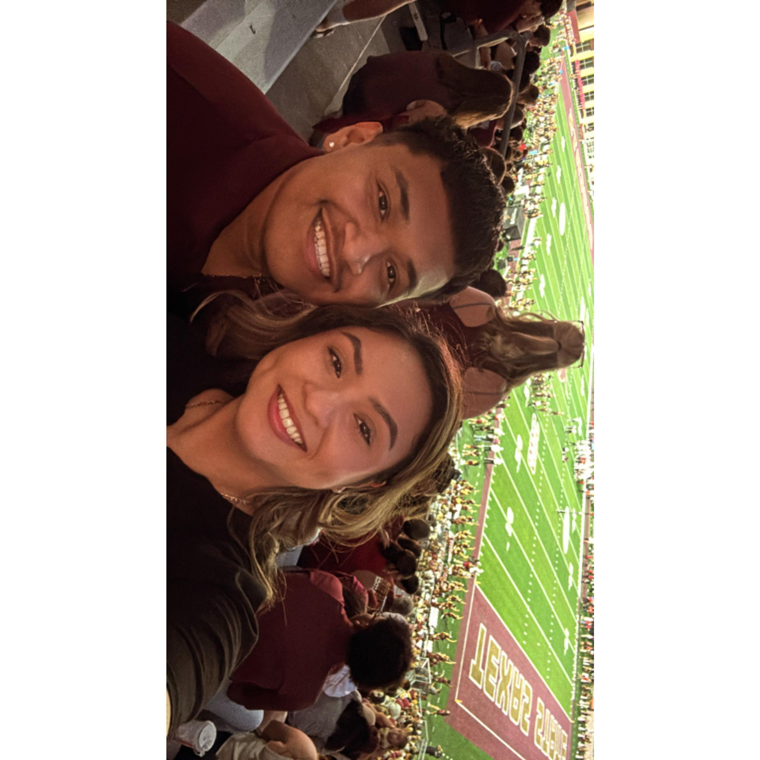 our first college football game