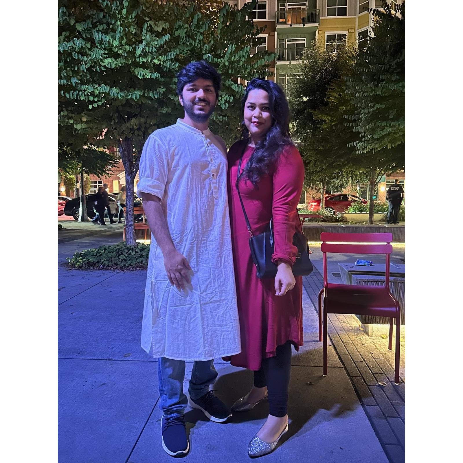 Our first Ganesh Chaturthi together.