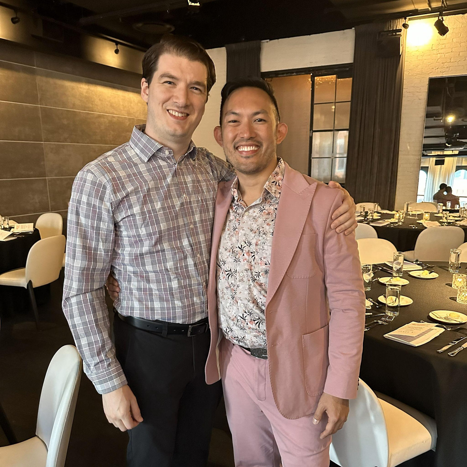 Perry's residency graduation dinner (June 2023)