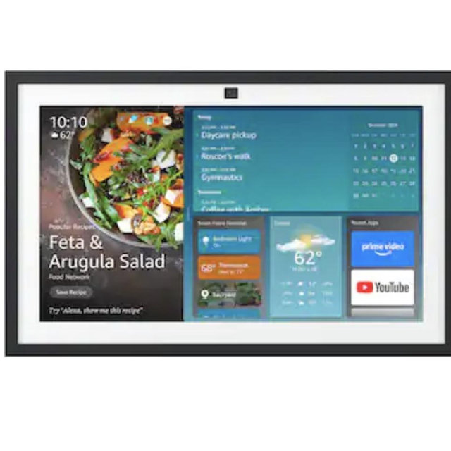 Amazon - Echo Show 15 Full HD 15.6" smart display for home organization, with built-in Fire TV and Alexa - Black