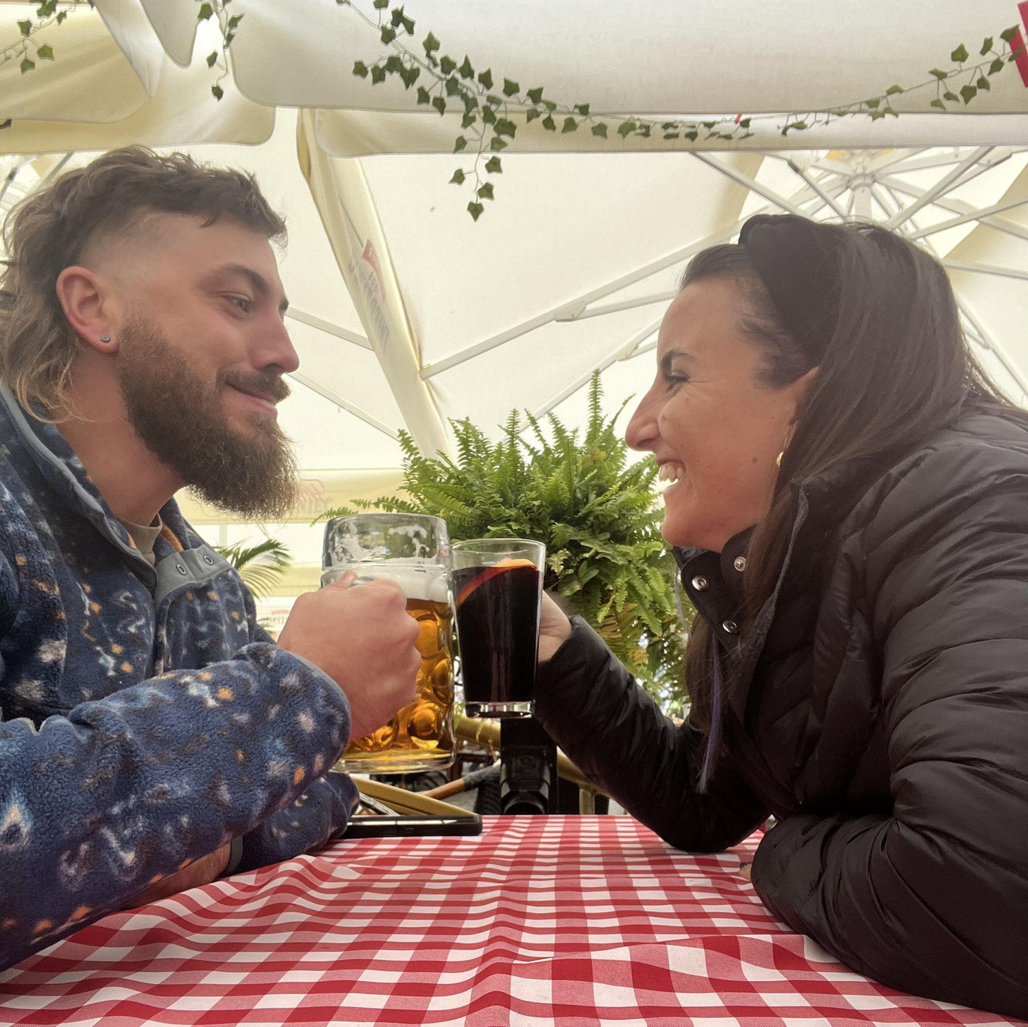 That one time Nick got a mullet from a Polish barber and we celebrated after with a beer and mulled wine. Krakow, Poland.