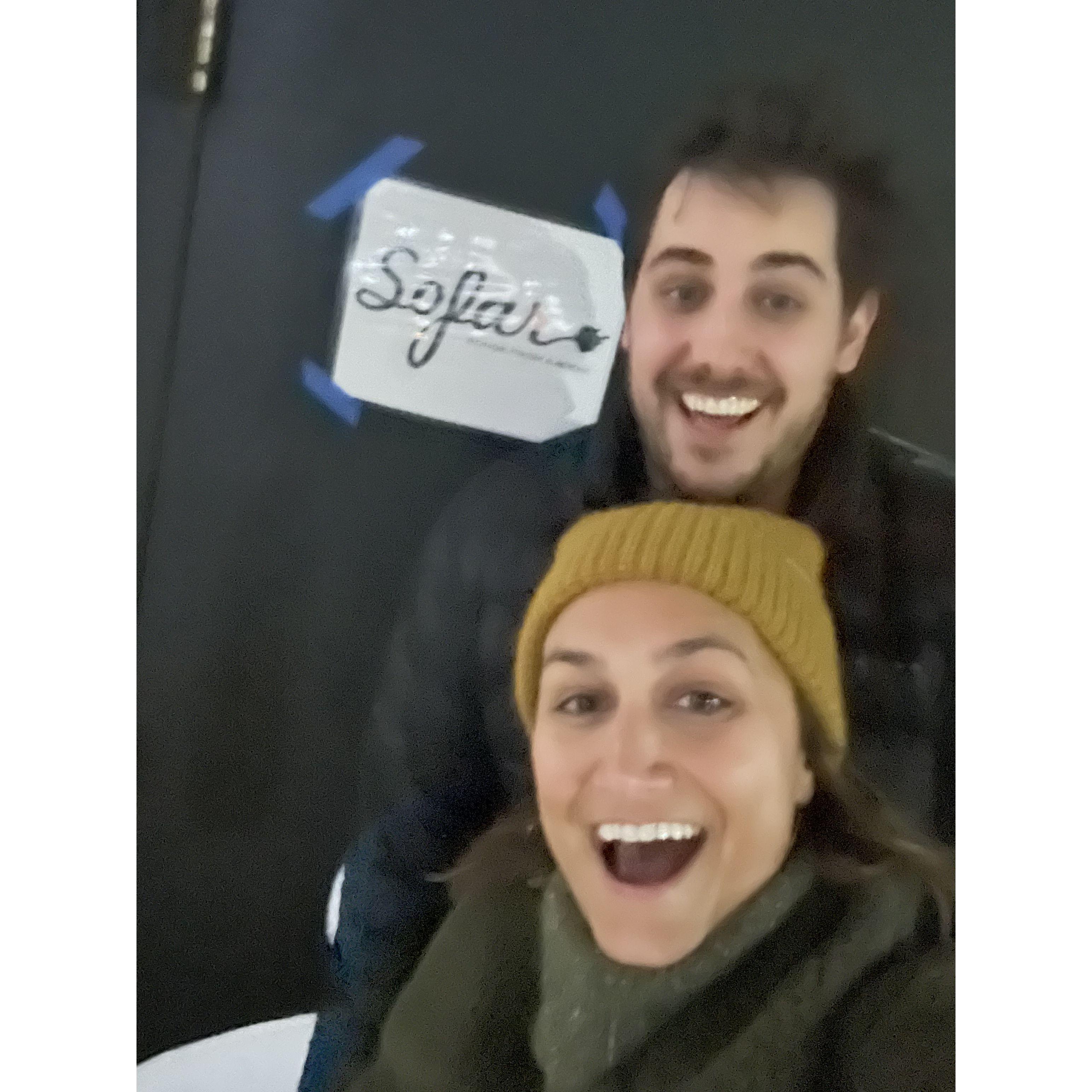 Watching live music is one of our favorite things to do together! Highly recommend Sofar Sounds shows if you’ve never been to one