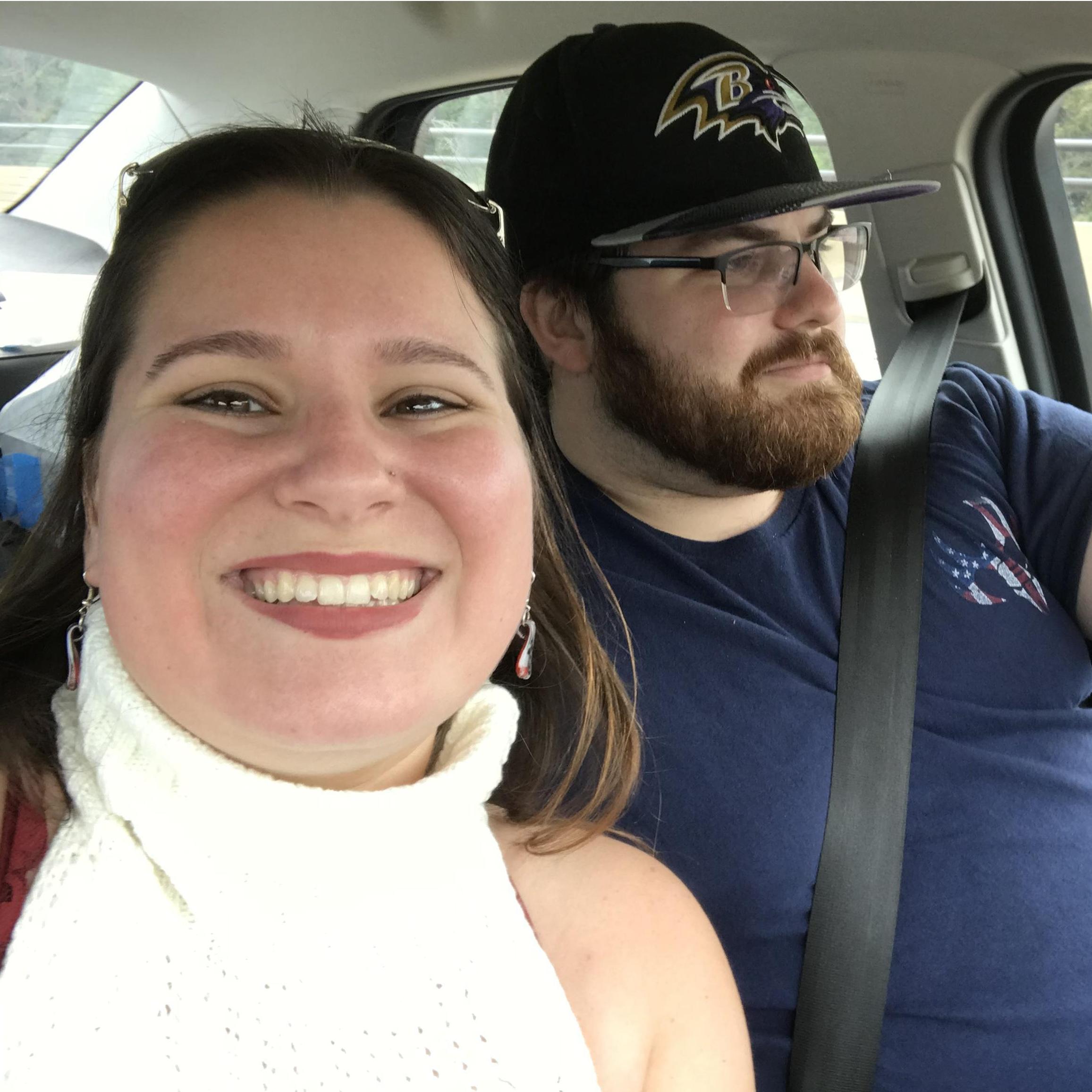 Nick and I on our way to the honeymoon!