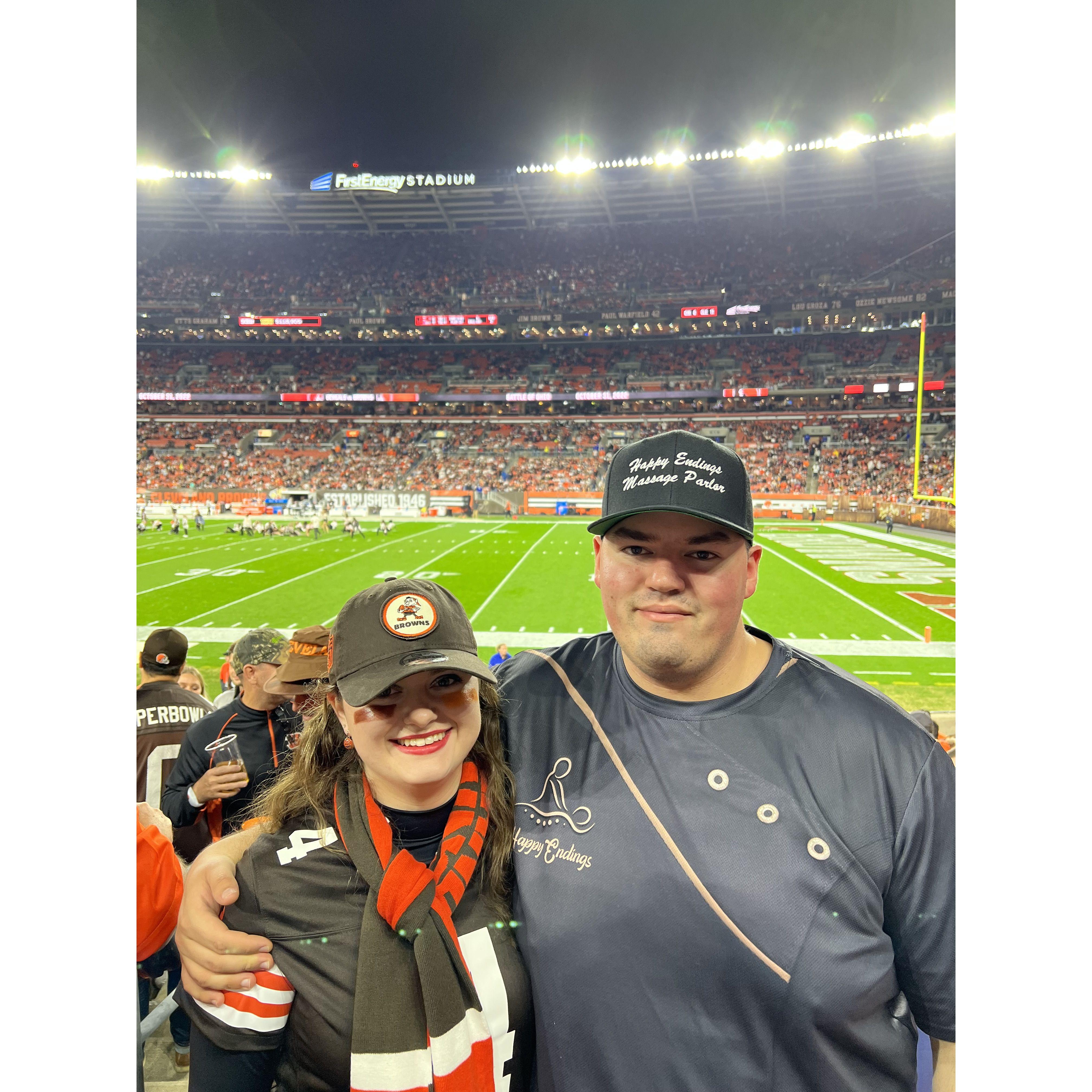 Browns vs Cincinnati game 10/31/22.