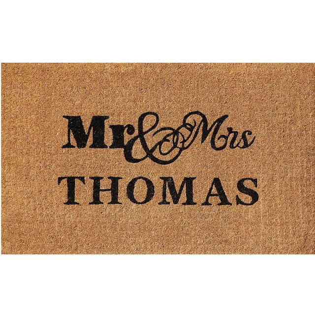 Mr. and Mrs. Doormat, 24X57"