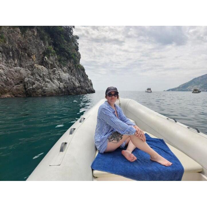 The day Matt proposed we went on a dingy boat just the two of us for the whole day and explored on boat. It was amazing :)