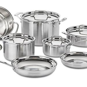 Cuisinart MCP-12N Multiclad Pro Stainless Steel 12-Piece Cookware Set