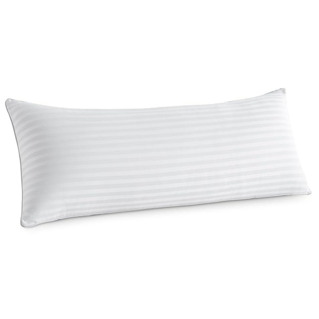 Oubonun 14 x 36 Throw Pillow Inserts Set of 1 | Firm and Fluffy Decorative Pillows for Couch Bed Sofa with Soft Cotton Cover White Cushion with Down Alternative
