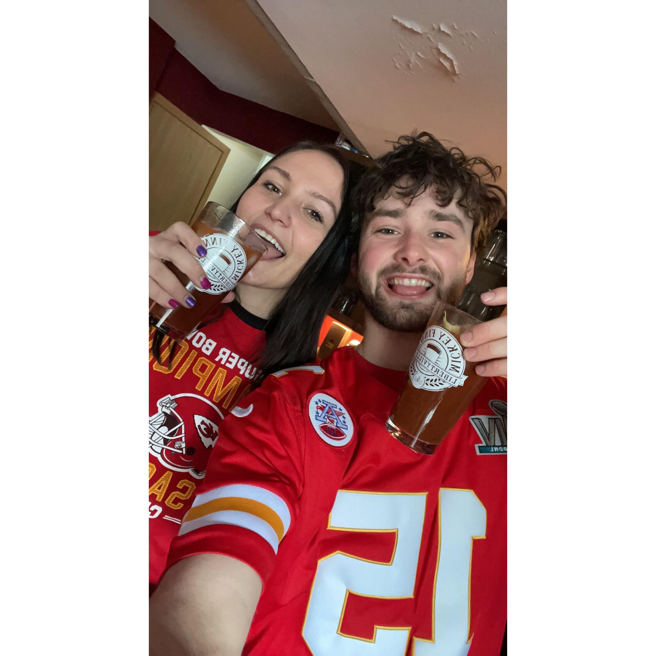 Championship Sunday... aka Tanner's favorite holiday