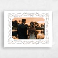White Wedding Thank You - Estella Photo