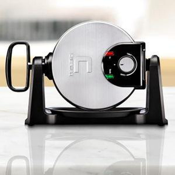 Chefman Flip Belgian Waffle Maker w/ Non Stick Plates, Adjustable Timer - Stainless Steel - Walmart.com