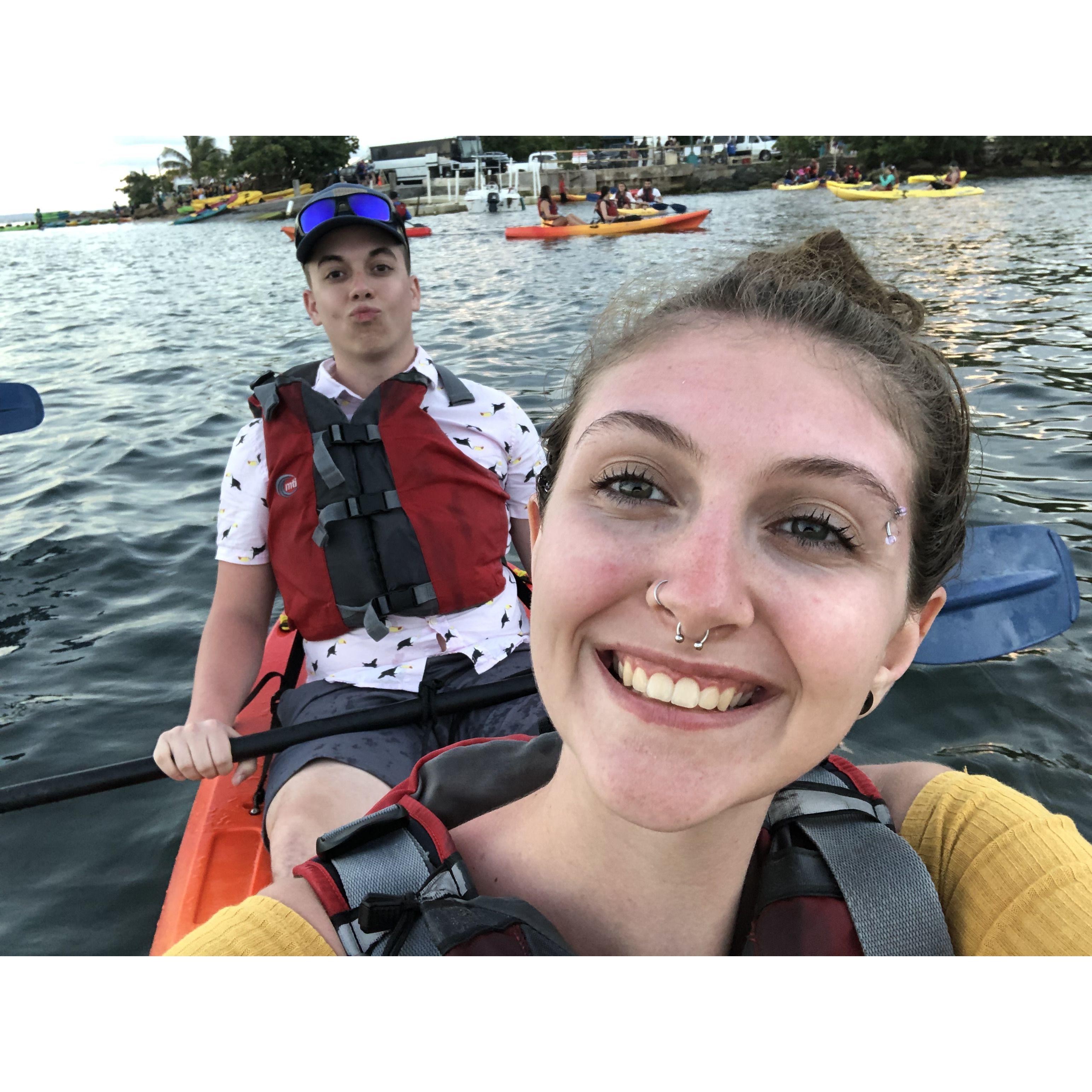 Kayaking trip in Puerto Rico 2019