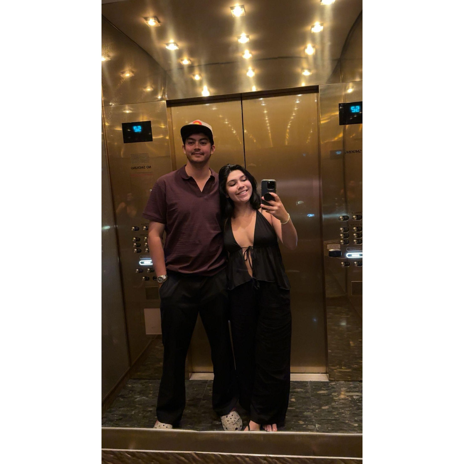 Aria elevator in Vegas