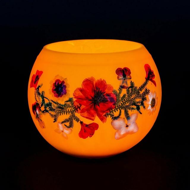 Natural Floral Beeswax Orbs