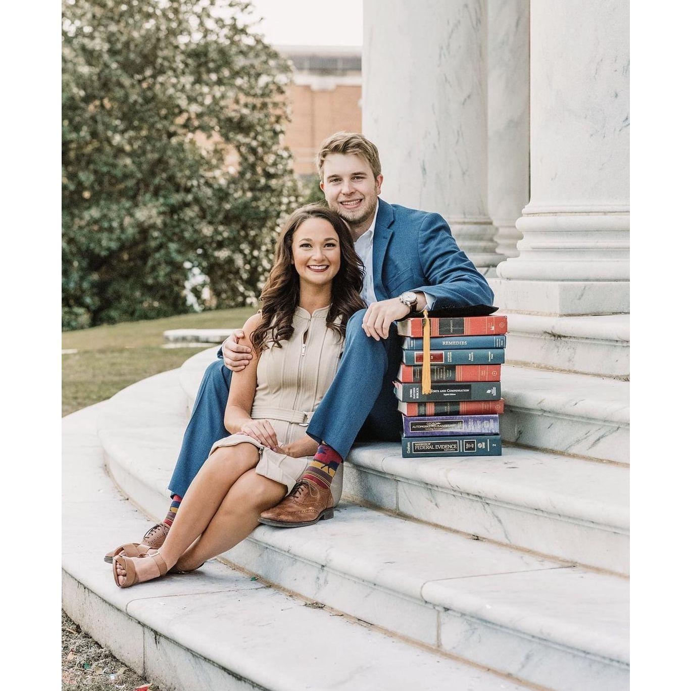 Meghan and Seth graduated from Mercer Law in May 2022.