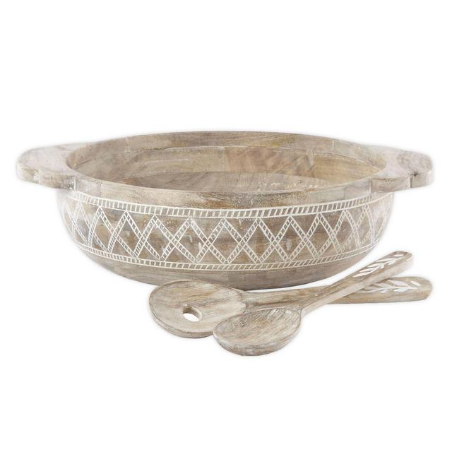 Lenox® Textured Neutrals™ 3-Piece Salad Serving Set