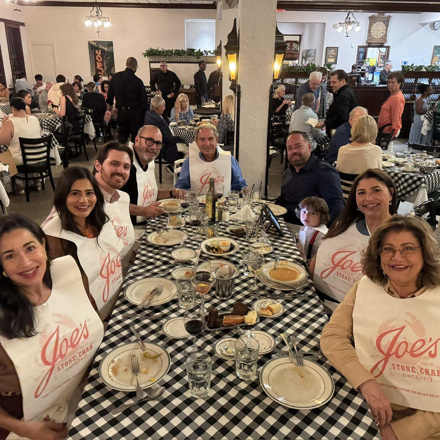 Mandy's 28th birthday celebration at one of her favorite restaurants, Joe's Stone Crab!