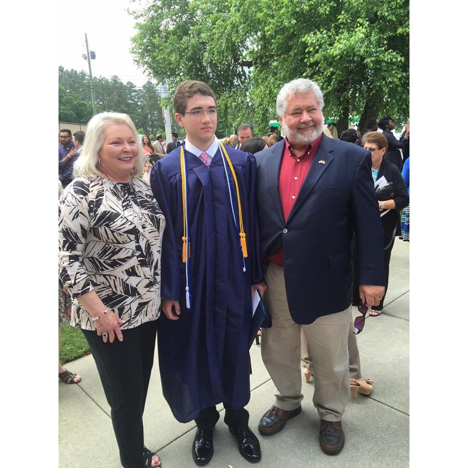 Mark & Joann Herbert at nephew, Harlan's Graduation!