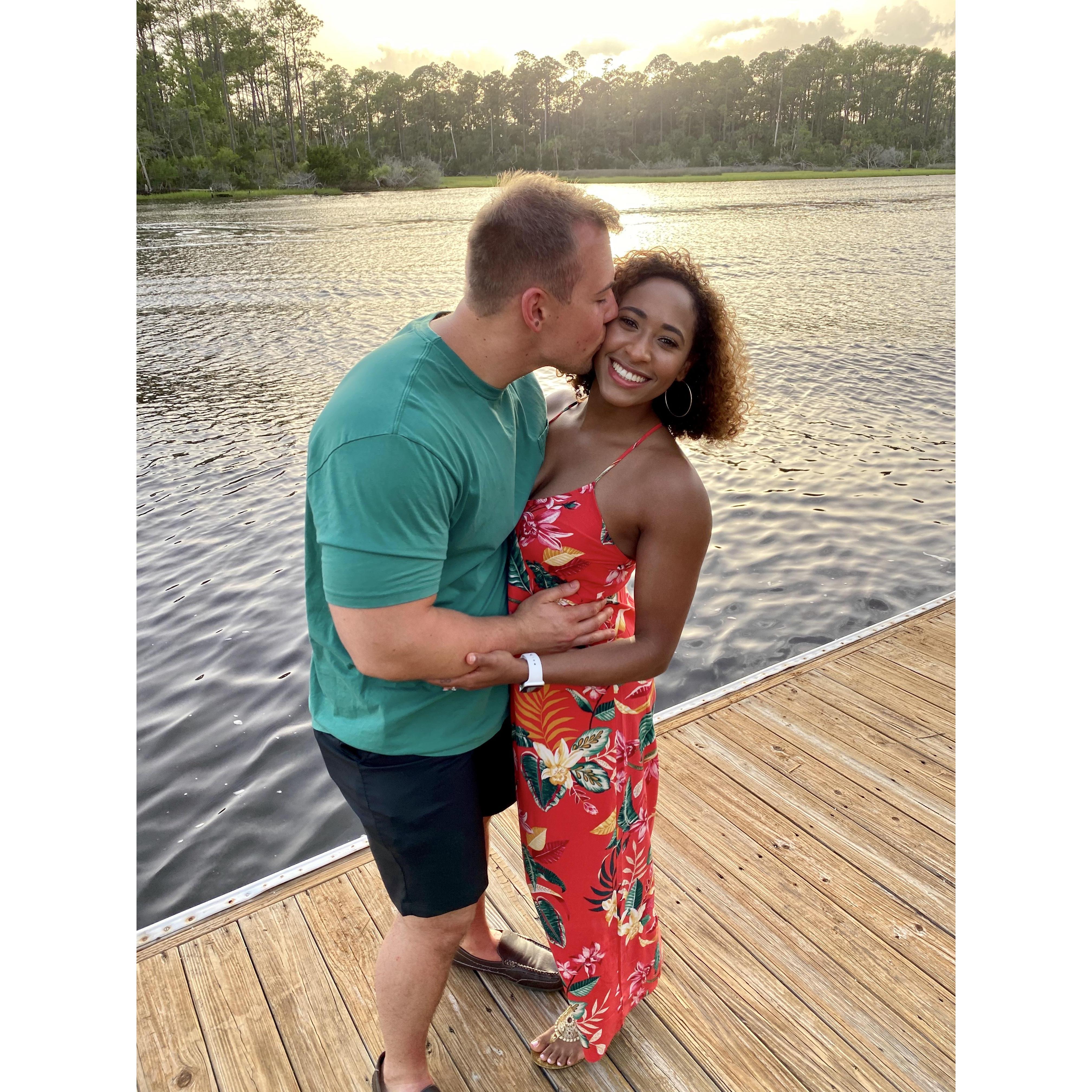 Not our engagement but kiss me anyway @Jacksonville FL
