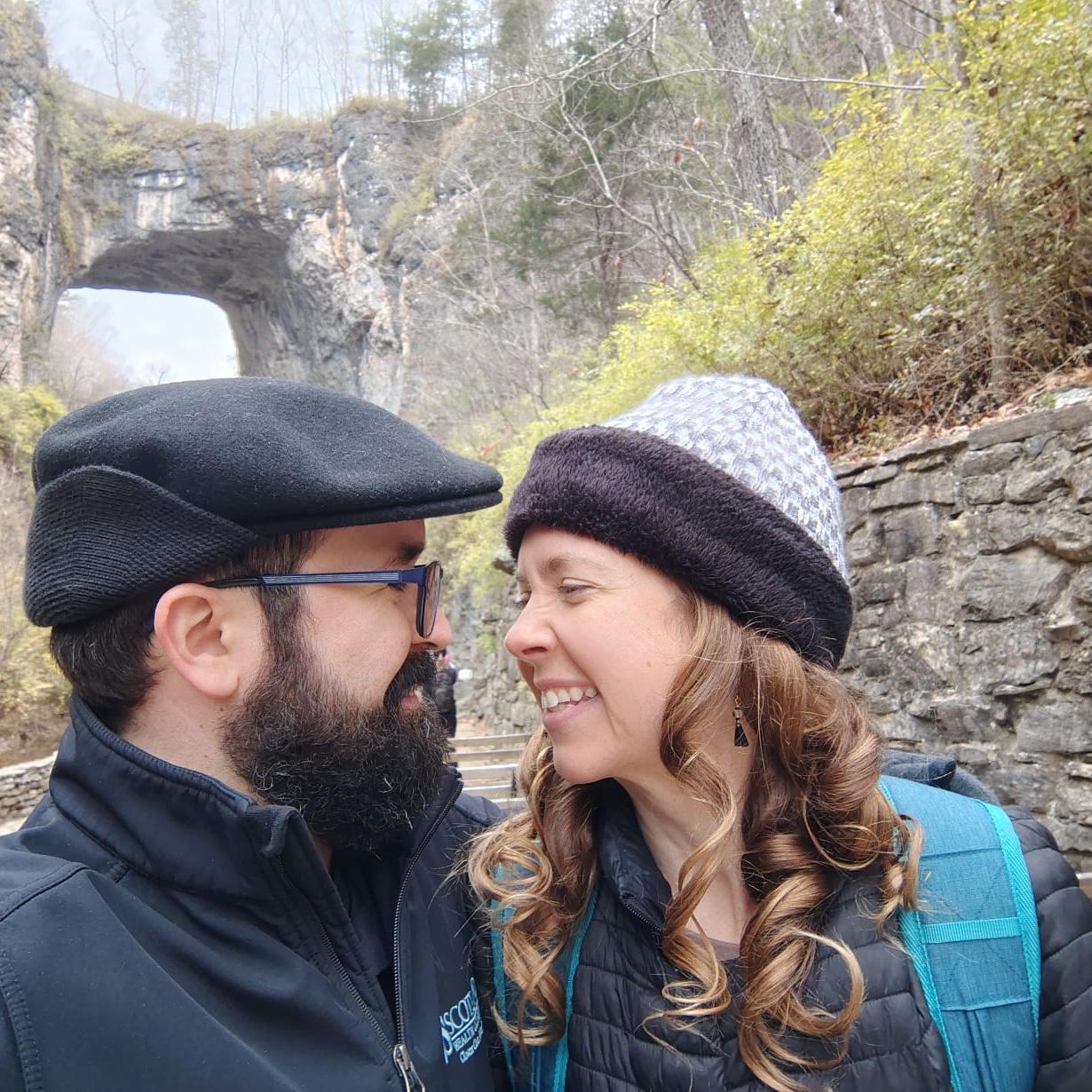 Allison and Dave visited Natural Bridge State Park for a chilly winter picnic.