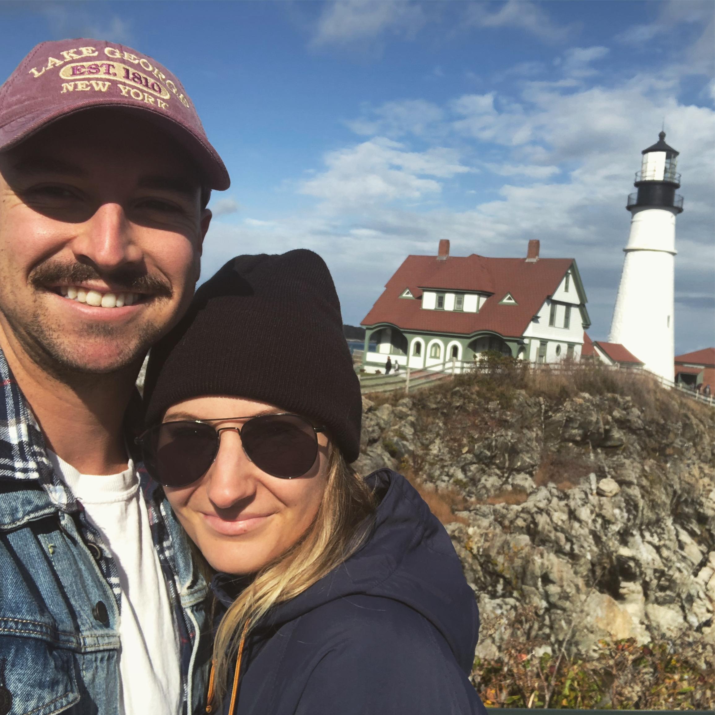 Our first trip together in Portland, ME