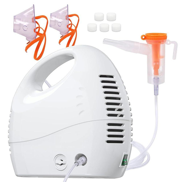 Nebulizer No. M-175 Nebulizer No. M-175 Portable smart nebulizer, home desktop nebulizer, nebulizer for breathing problems for adults and children, cold mist steam inhaler with full set of accessories