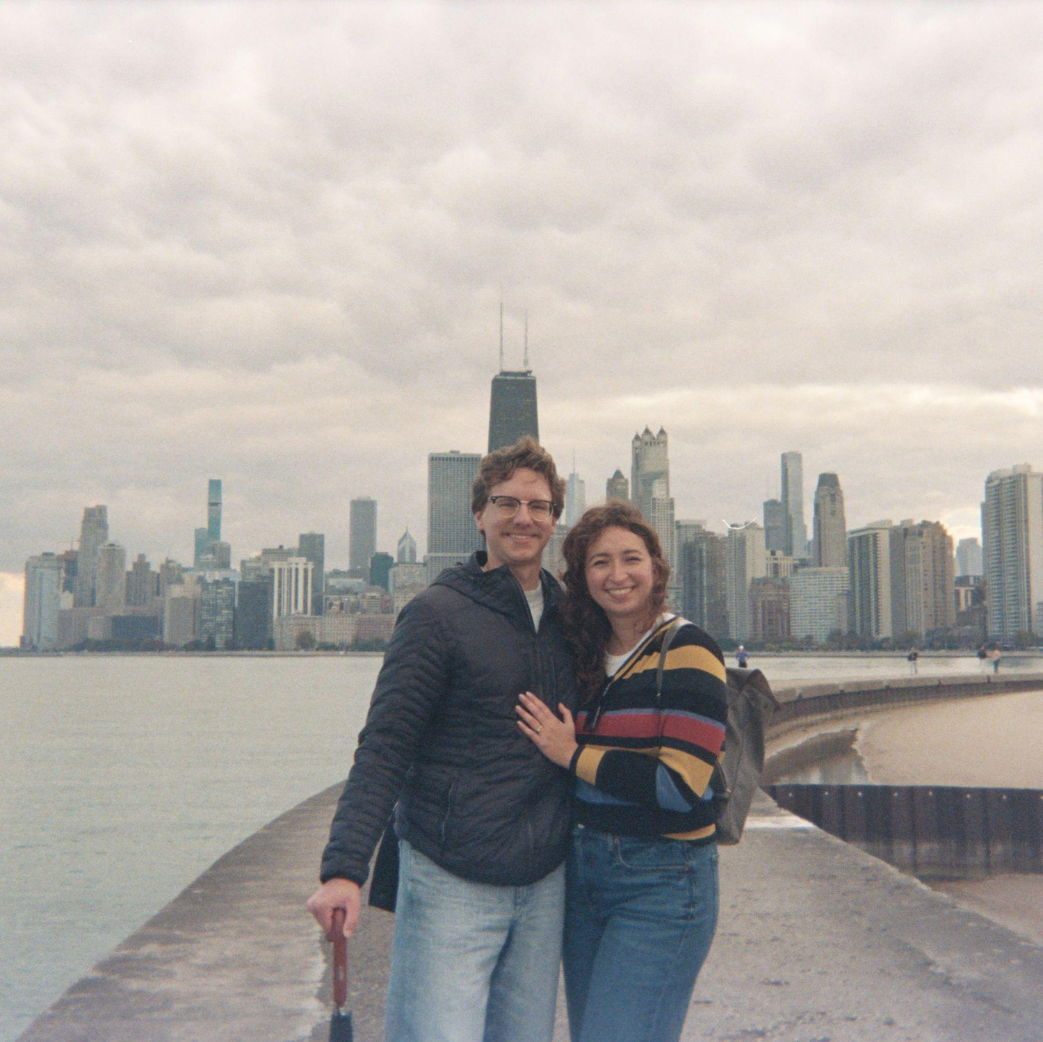 Ben proposed at North Ave Beach in Chicago!