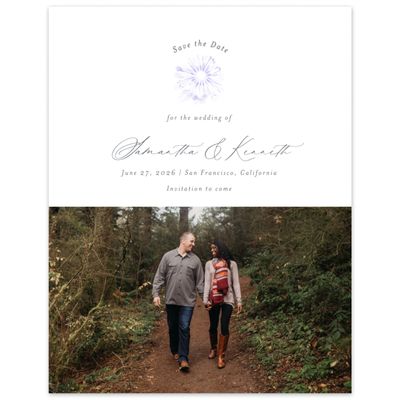 Purple Wedding Digital Save the Date - Hallberg Photo