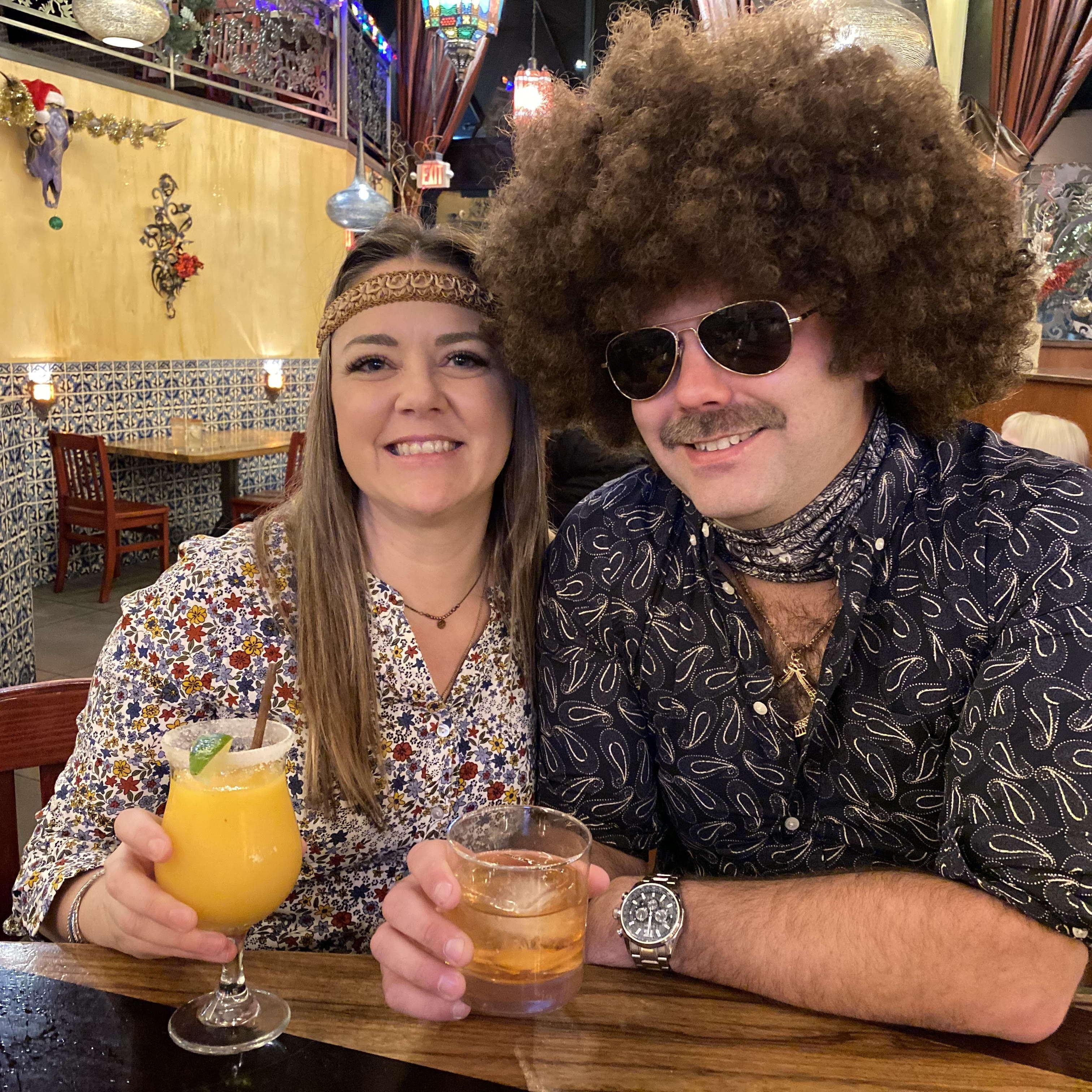 Such a fun New Years! We went roller skating with some friends in our 70s gear.