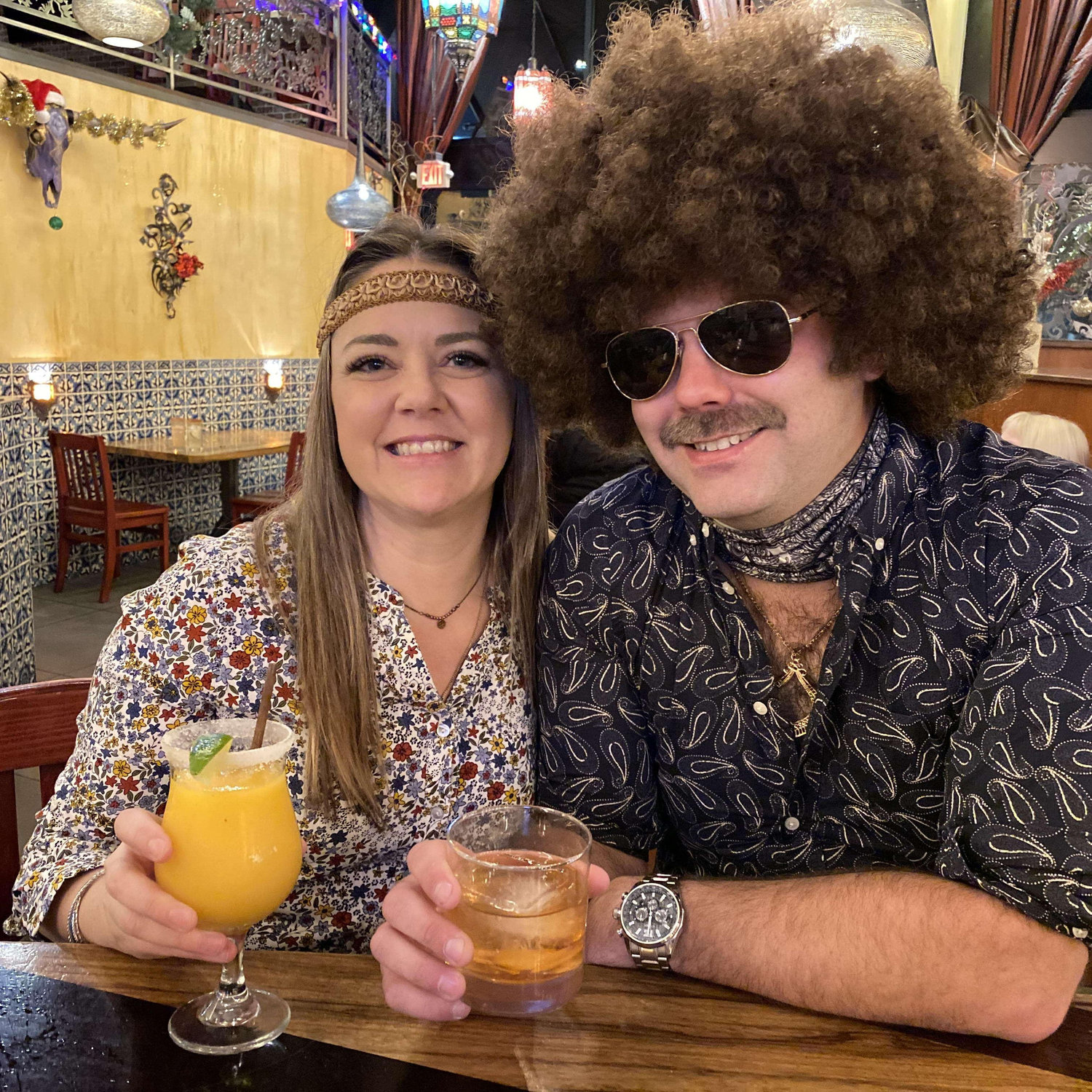 Such a fun New Years! We went roller skating with some friends in our 70s gear.