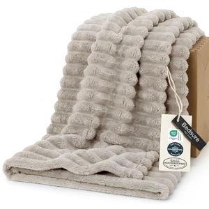Bedsure GentleSoft Light Brown Throw Blanket for Couch - Cozy Soft Fleece Blankets for Women, Cute Small Throws for Girls, 50x60 Inches