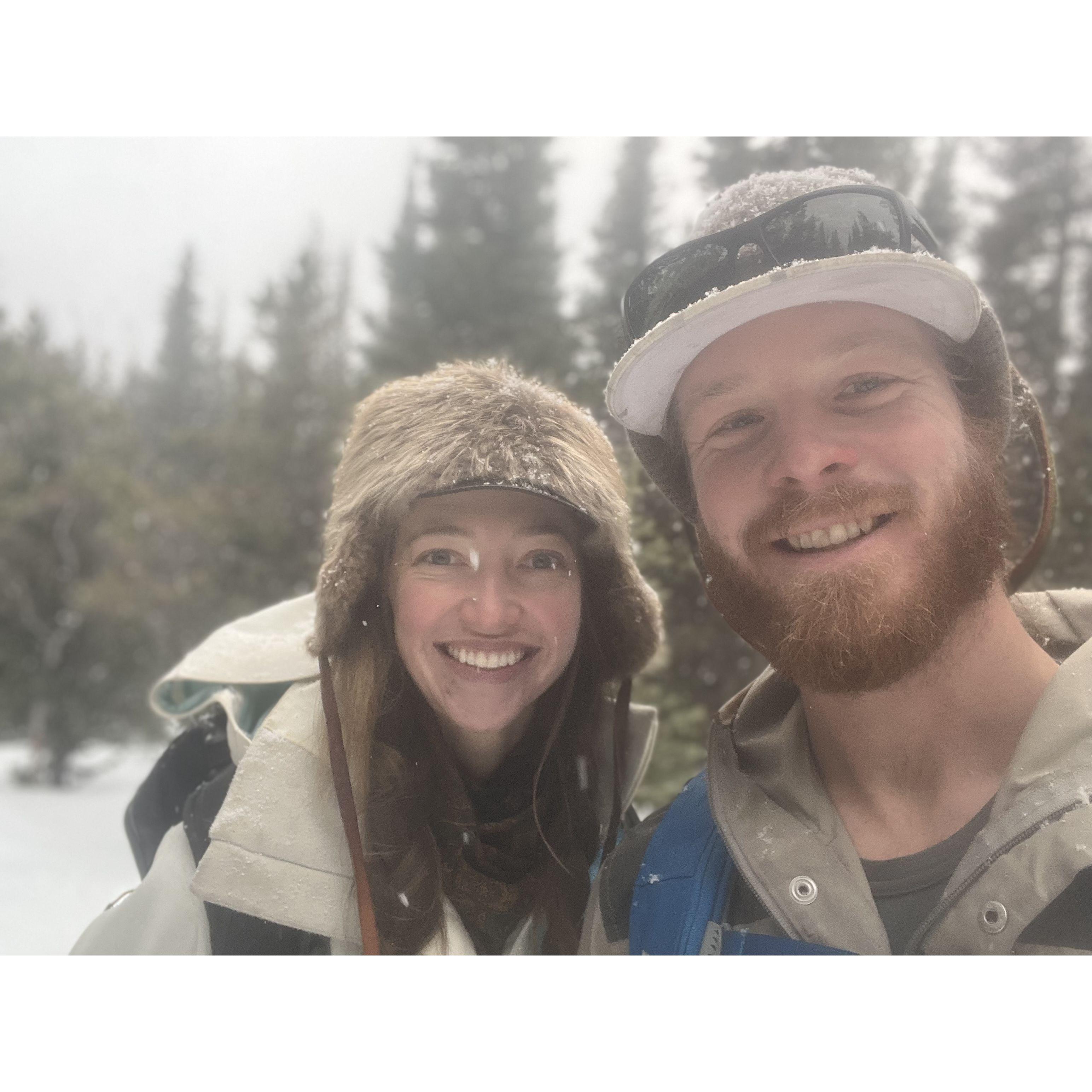 backcountry touring on the splitboards