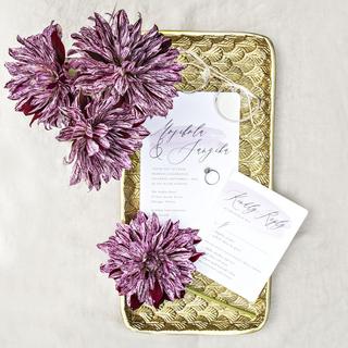 Decorative Metal Embossed Tray