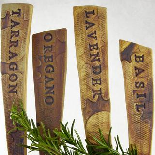 Ceramic Herb Markers Set